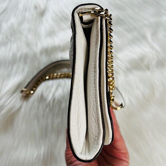 Michael Kors Optic White Hamilton Whipped Shoulder Bag - Picture 7 of 13